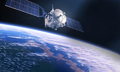 Satellite in space